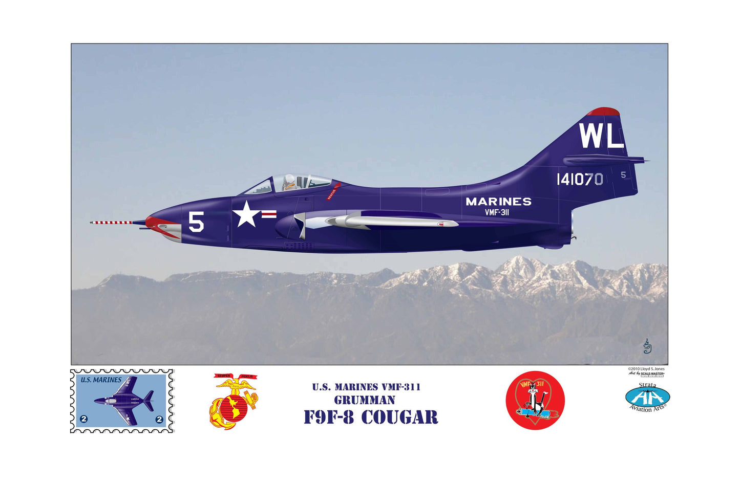 Grumman F9F-8 Cougar VMF - 311